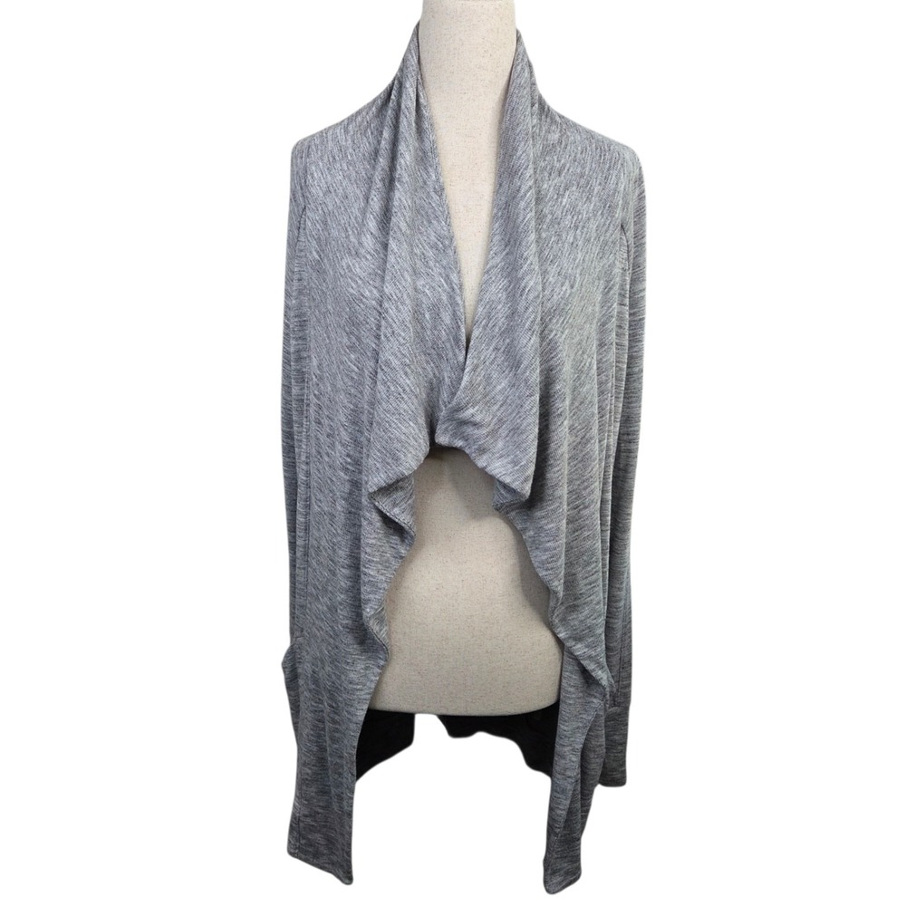 Athleta Gray Modal Long Sleeve Open Front Calypso Cardigan SZ S Athleisure